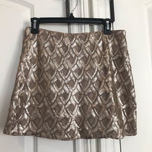 Sequin mini skirt